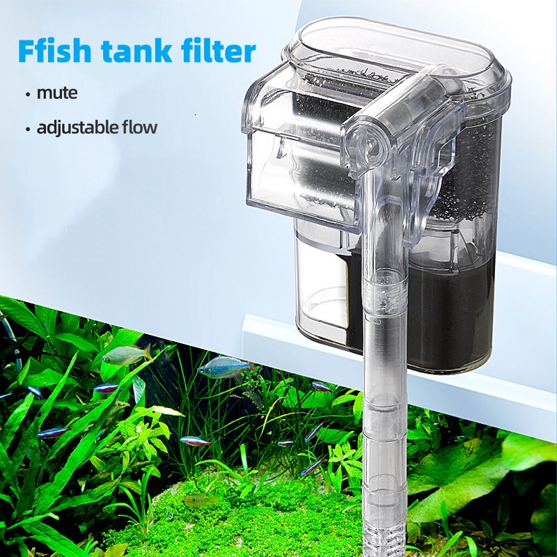 Aquarium Fish Tank Cleaner - Filter USB Mini Gantung untuk Akuarium