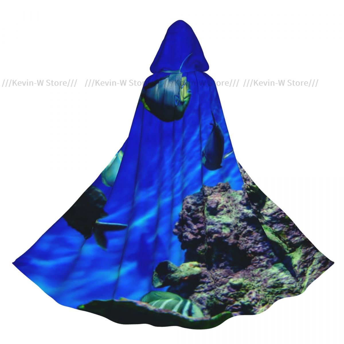 Aquarium Queen Fish - Jubah Jubah Vampir Dewasa Bertudung Dapat