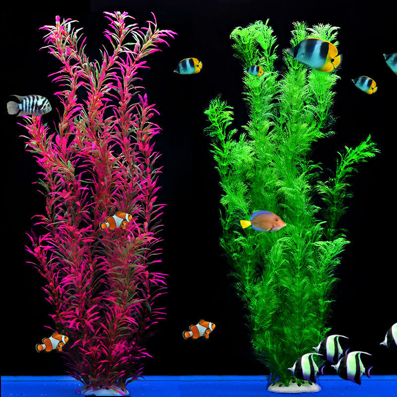 Xl Aquarium Fish - 56Cm Simulasi Besar Tanaman Air Buatan