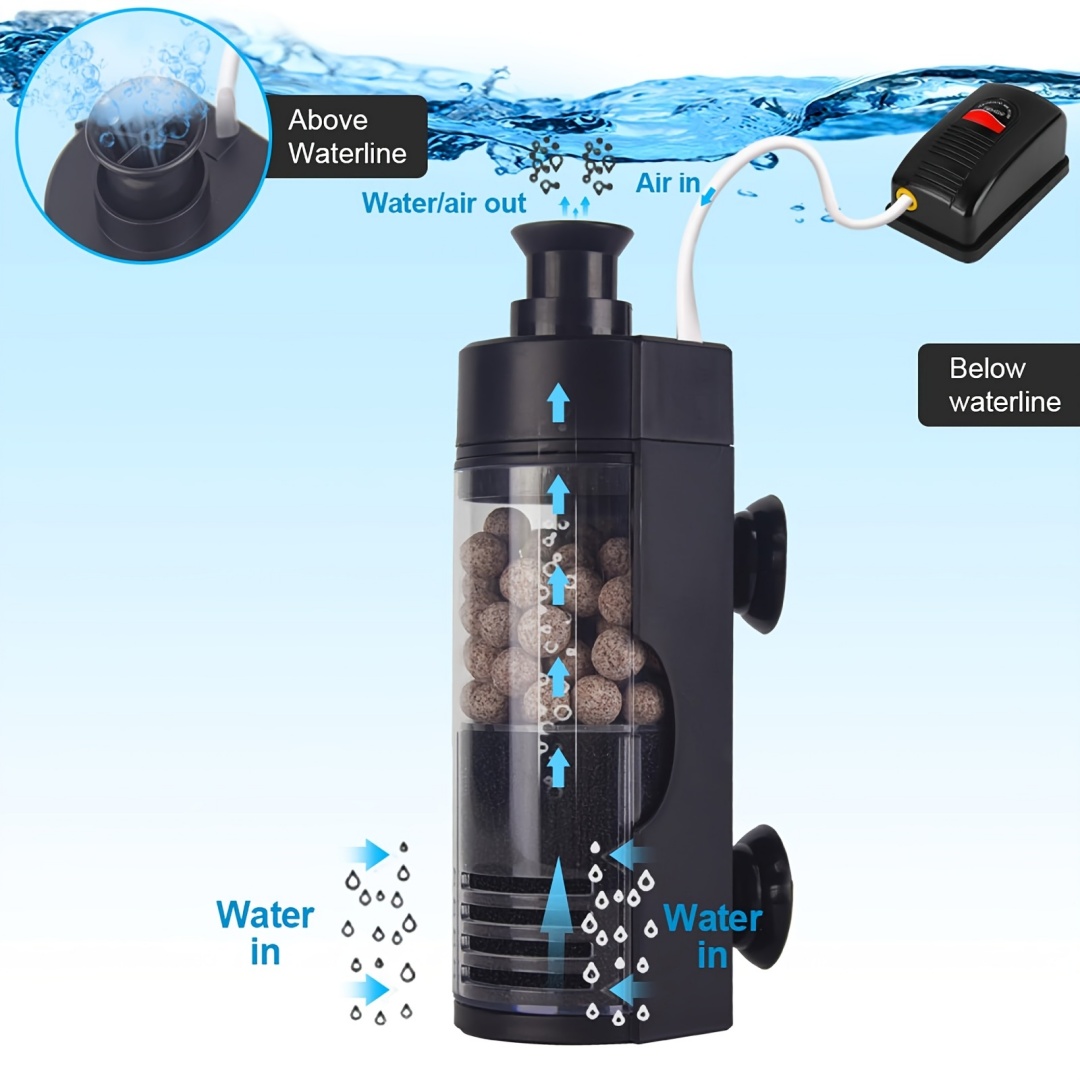 Aquarium Fish Betta - Filter Bio Spons Dinding Ringkas -