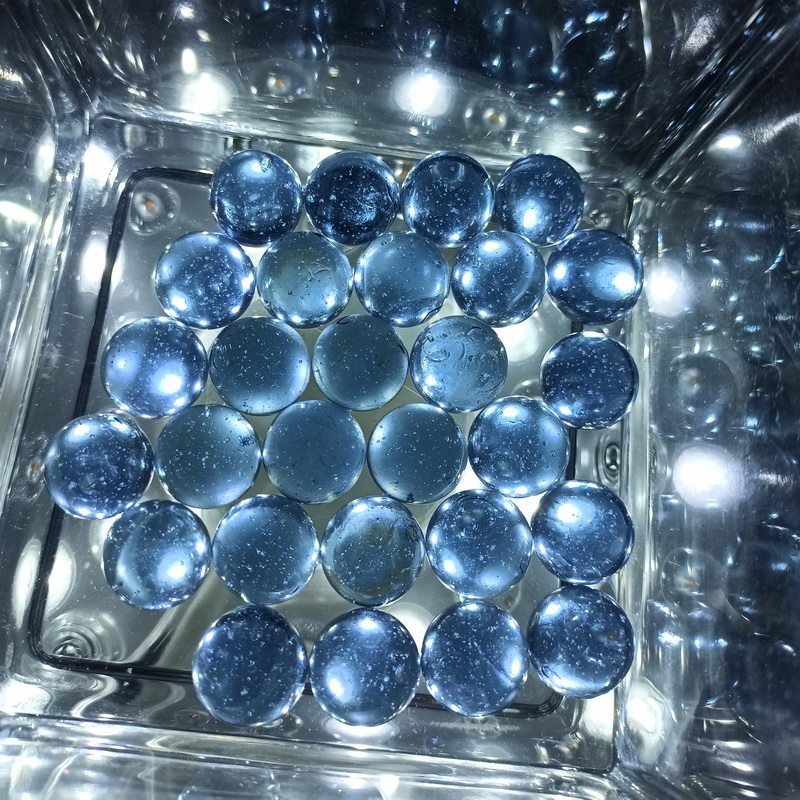 Aquarium Fish Guppy - Manik-manik Kaca Berwarna 14/16/17mm untuk Vas,