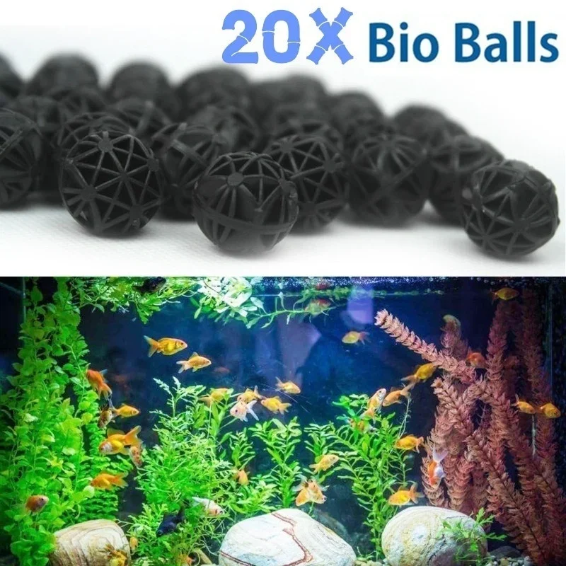 Aquarium Fish Marine - 20Pcs Bola Bio Filter Akuarium 16mm,