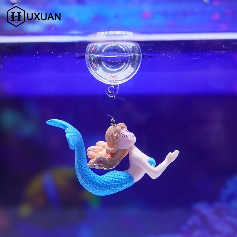 Aquarium Fish Beautiful - 2 Buah Ornamen Patung Putri Duyung