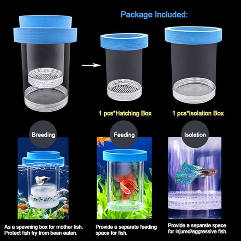 Kotak Isolasi Pembiakan Ikan M - Aquarium Fish Betta ulasan dan harga
