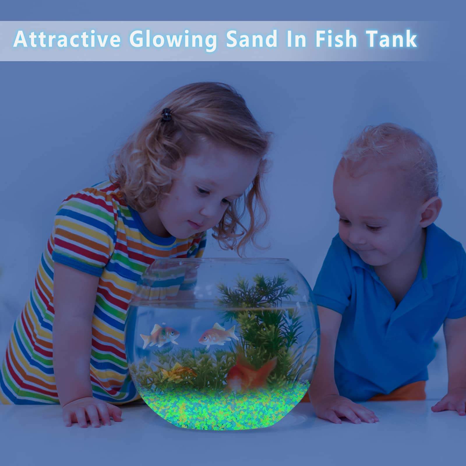 1000Pcs Pasir Bercahaya Menyal - Aquarium Fish Glow In The Dark ulasan dan harga