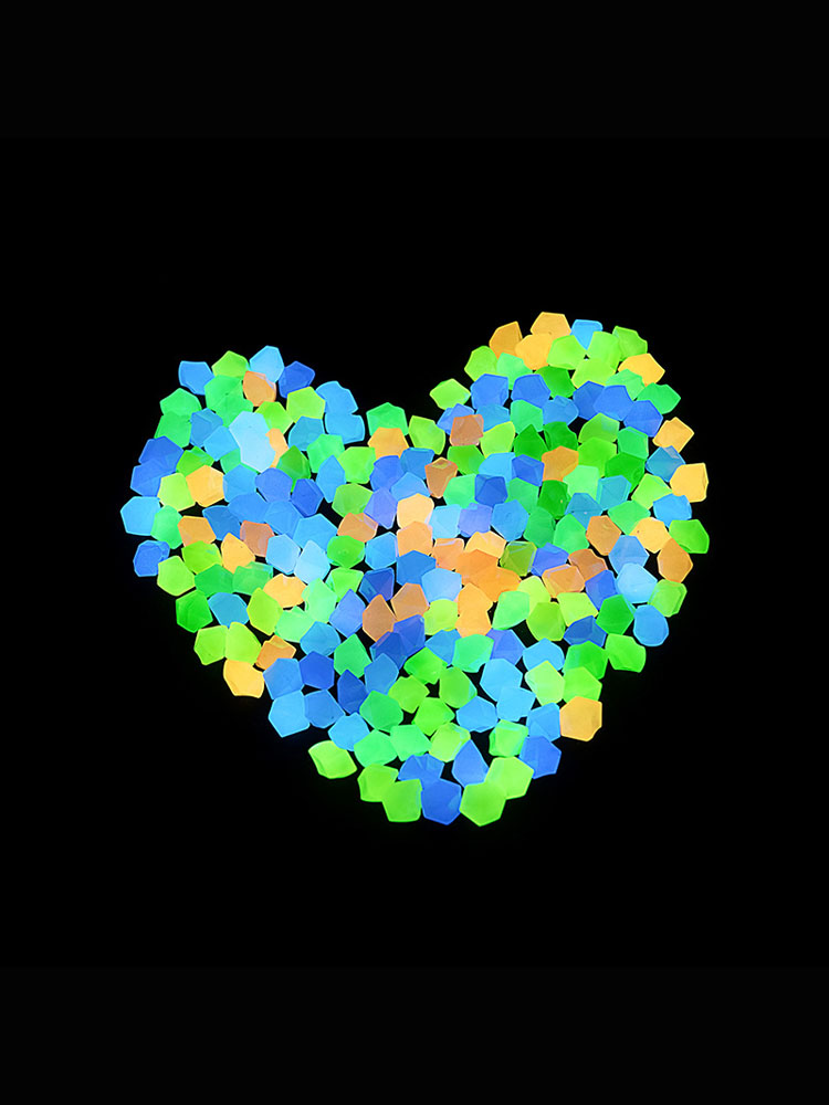 100 Buah 14*11Mm Kerikil Gelap - Aquarium Fish Glow In The Dark ulasan dan harga
