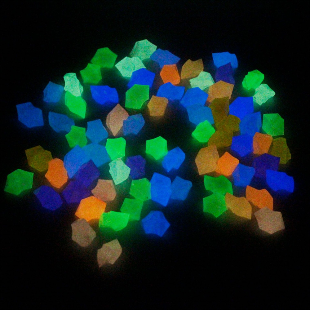 100 Buah 14*11Mm Kerikil Gelap - Aquarium Fish Glow In The Dark ulasan dan harga