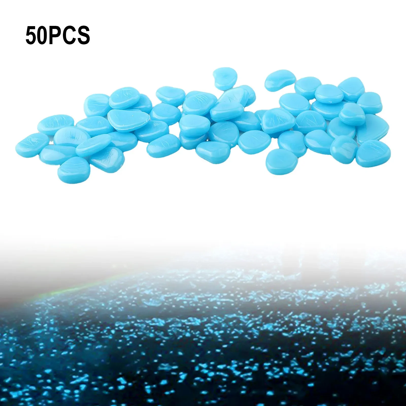 50 buah/set Batu bercahaya dal - Aquarium Fish Glow In The Dark ulasan dan harga