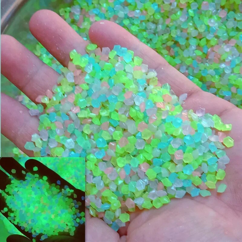 1000 buah 3-5mm pasir bercahay - Aquarium Fish Glow In The Dark ulasan dan harga