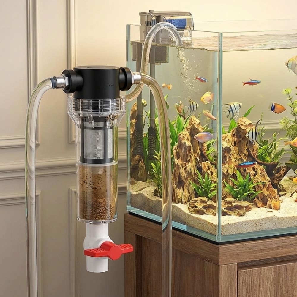 1/2 3/4 Pemisah Kotoran Akuari - Aquarium Fish Rate ulasan dan harga