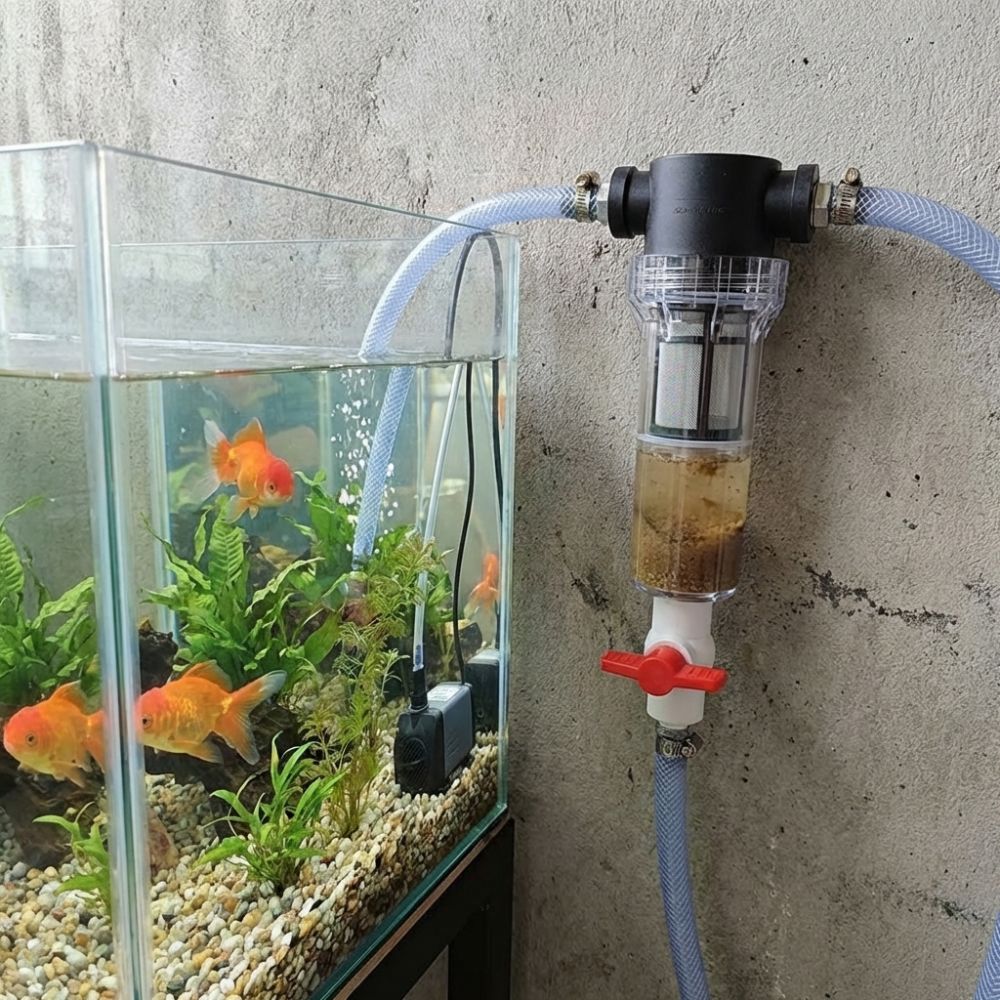 1/2 3/4 Pemisah Kotoran Akuari - Aquarium Fish Rate ulasan dan harga