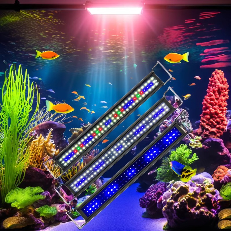 172145 RGB 30W Lampu LED Akuar - Aquarium Fish Rate ulasan dan harga