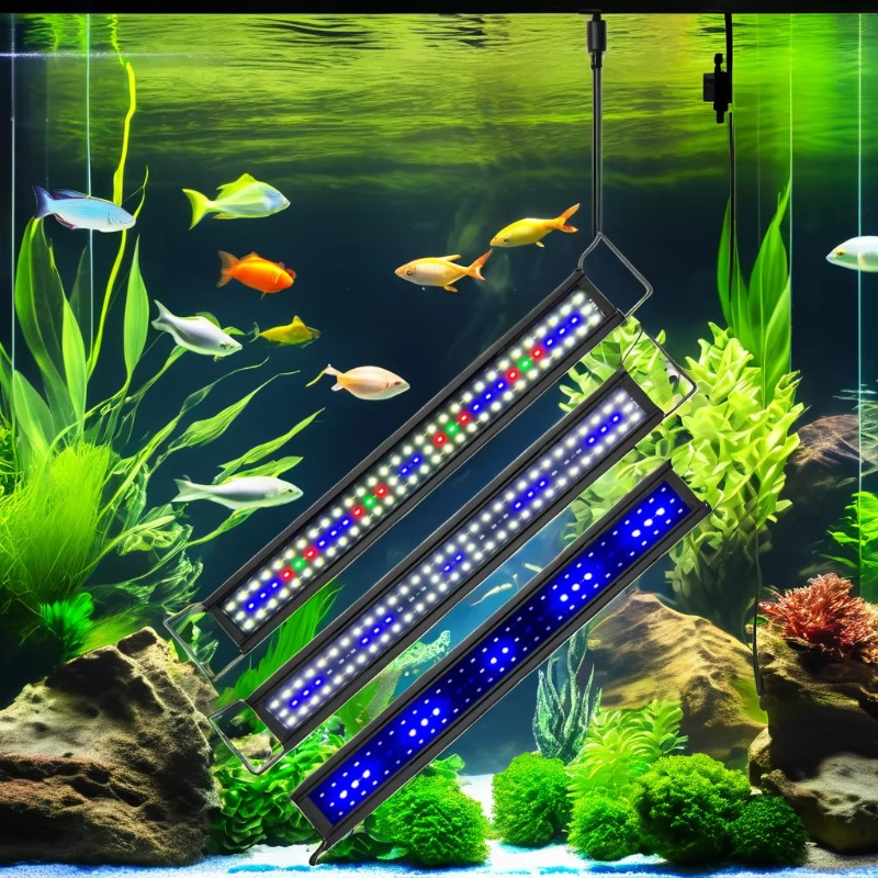 172145 RGB 30W Lampu LED Akuar - Aquarium Fish Rate ulasan dan harga