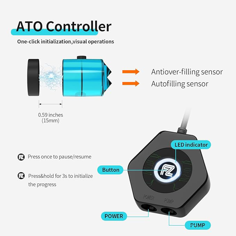 Fzone ATO580 sistem isi ulang  - Aquarium Auto Top Off ulasan dan harga