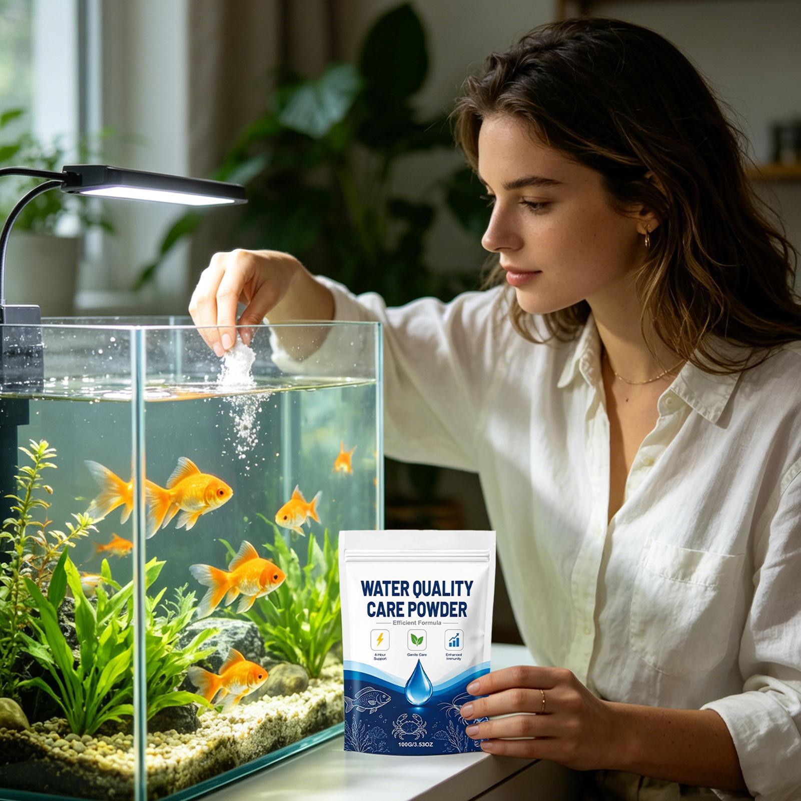 100G Bubuk Pembersih Air Akuar - Aquarium Fish Tank Cleaner ulasan dan harga