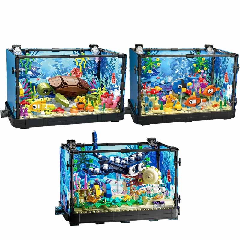 Set Blok Bangunan Akuarium den - Aquarium Fish Marine ulasan dan harga