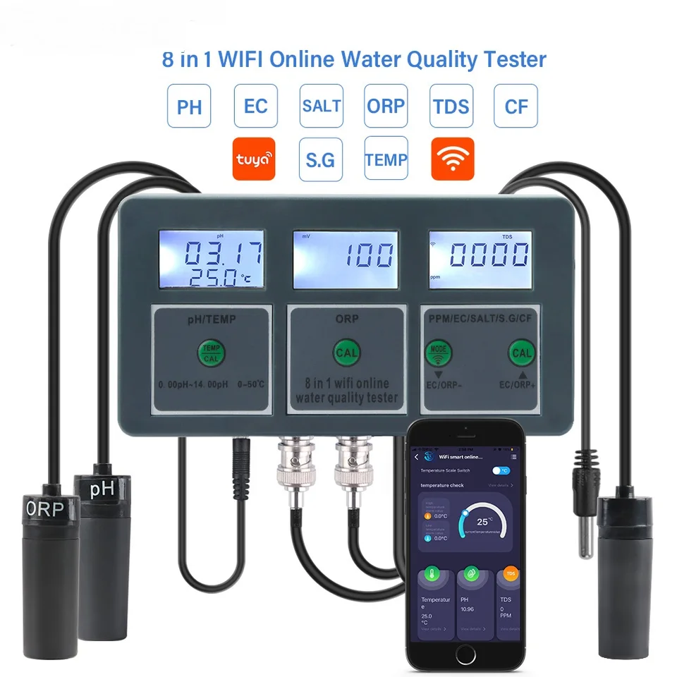 WiFi Digital PH ORP TDS EC Sal - Aquarium Fish Online ulasan dan harga