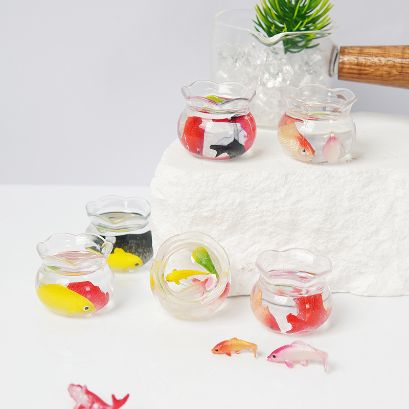 Model Vas Mini Transparan Plas - Aquarium Fish Guppy ulasan dan harga