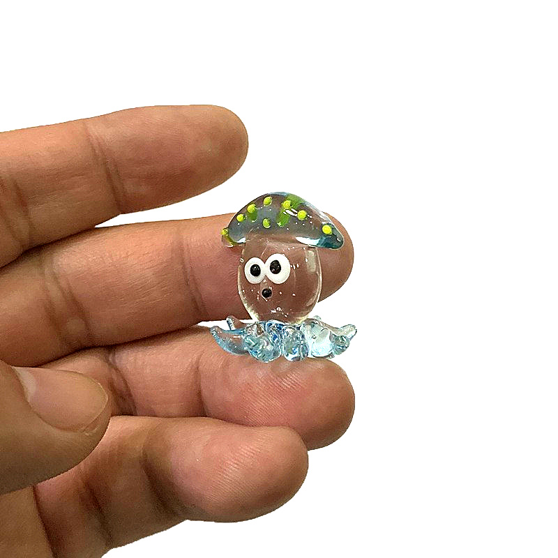 Figurin Cumi-cumi Kaca Mini Lu - Aquarium Fish Japan ulasan dan harga