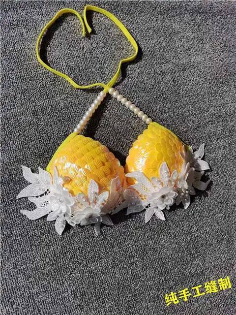 Bra Bikini Payet Mermaid Shell - Aquarium Queen Fish ulasan dan harga