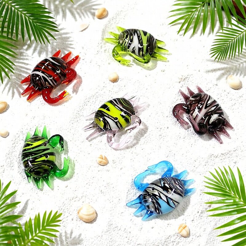 Figurin Kepiting Kaca Mini Luc - Aquarium Fish Marine ulasan dan harga