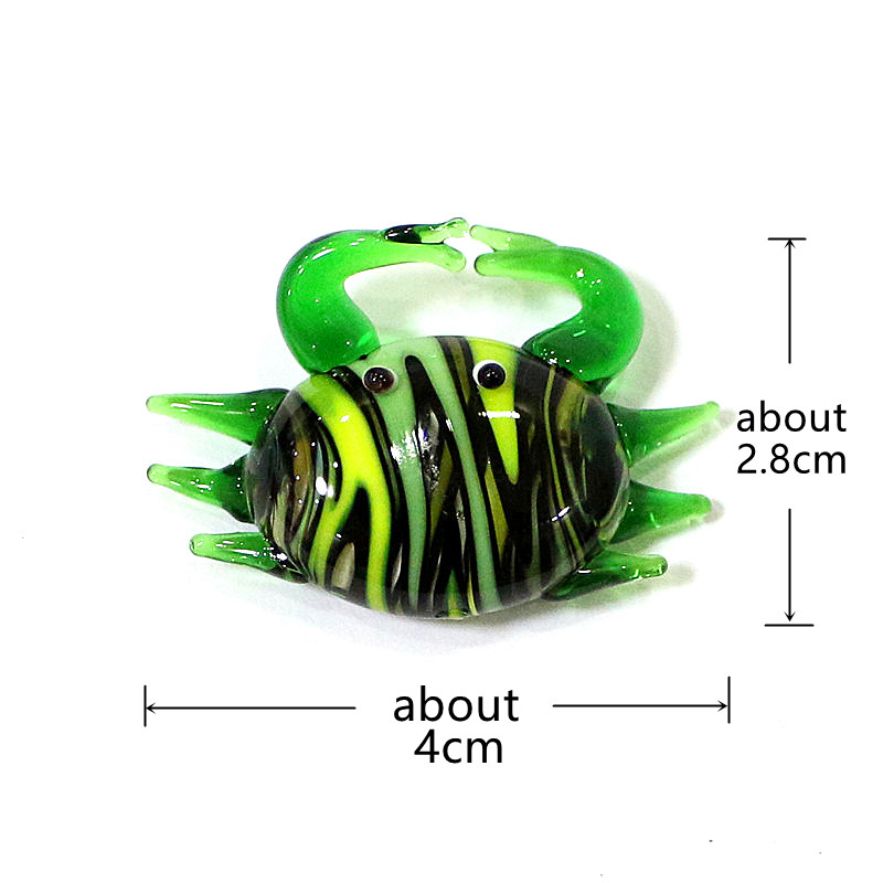 Figurin Kepiting Kaca Mini Luc - Aquarium Fish Marine ulasan dan harga