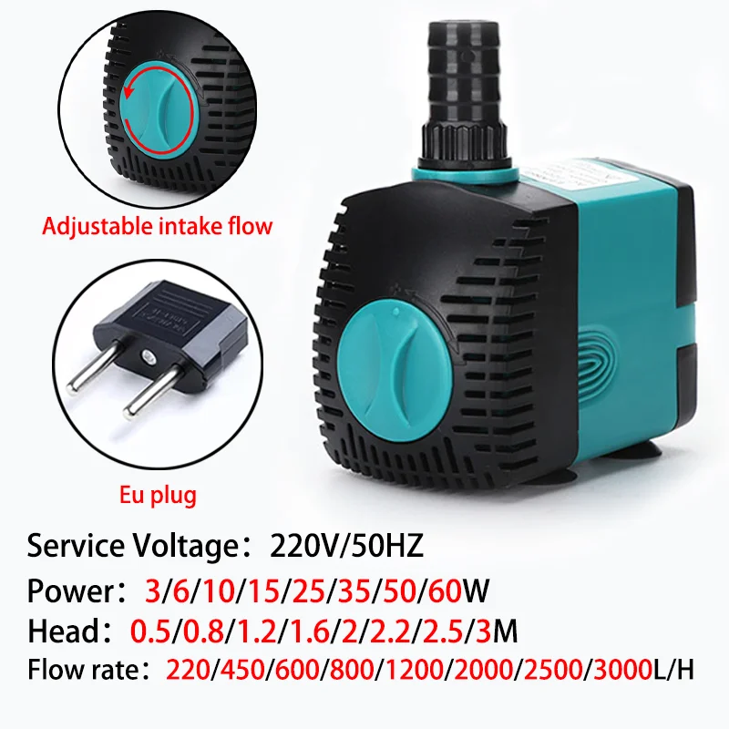 Pompa Submersible dengan Laju  - Aquarium Fish Rate ulasan dan harga