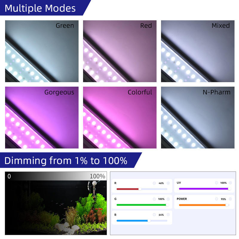 Lampu Tanaman Air LED Smart Aq - Aquarium Fish App ulasan dan harga
