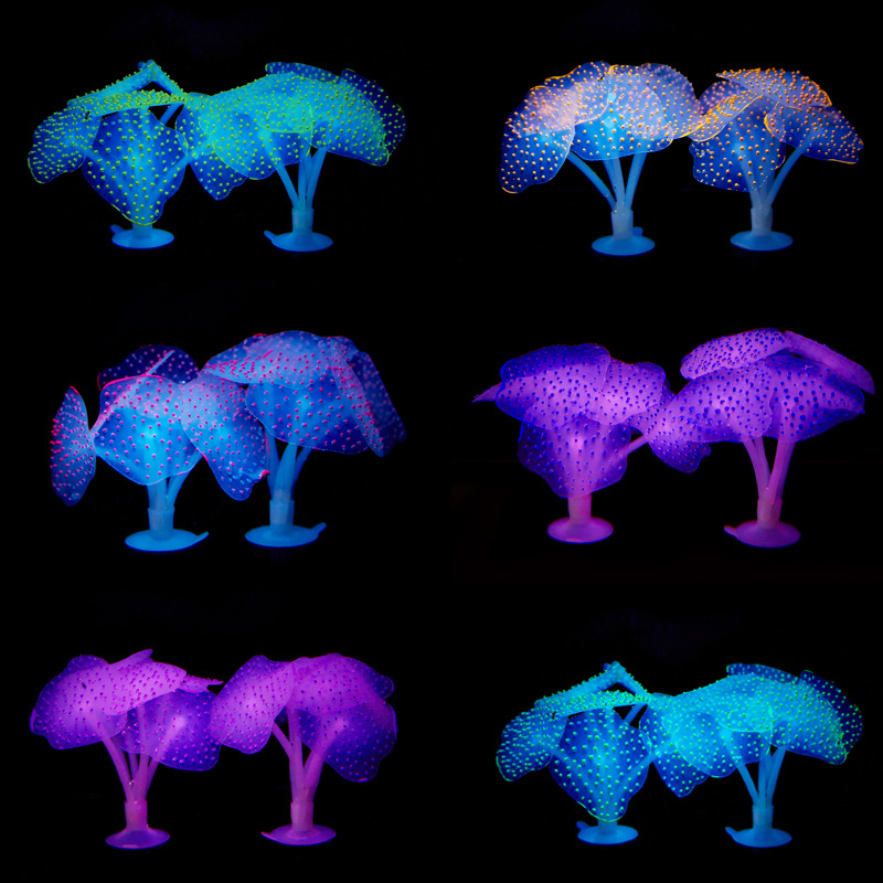 Ornamen Akuarium Karang Siliko - Aquarium Fish Glow In The Dark ulasan dan harga